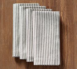 Wheaton Striped Linen/Cotton Napkins - Set of 4