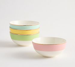 Cynthia Rowley Icon Stoneware Cereal Bowls - Mixed Set of 4