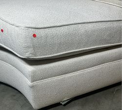 Open Box: Pearce Square Arm Curved Wedge - Performance Boucle Oatmeal