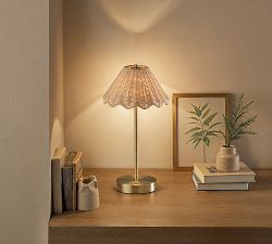 Moe Woven LED Cordless Rechargeable Table Lamp (15")