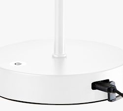 Moe Woven LED Cordless Rechargeable Table Lamp (15")