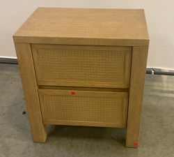 Open Box: Marina Cane Mini Nightstand (22"W x 24"H) - Seadrift