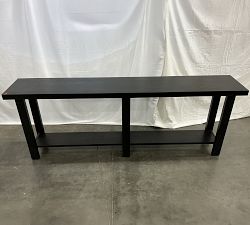 Open Box: Reed Grand Console Table (84") - Warm Black