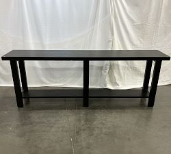 Open Box: Reed Grand Console Table (84") - Warm Black