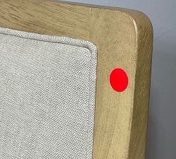 Open Box: Vintners Upholstered Wood Frame Dining Chair - Rustic Linen Parchment, Savanna