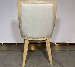 Open Box: Vintners Upholstered Wood Frame Dining Chair - Rustic Linen Parchment, Savanna