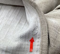 Open Box: PB Comfort Roll Arm Corner Replacement Slipcover - Performance Casual Chenille Parchment