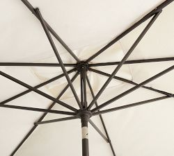 10' Rectangular Outdoor Patio Umbrella &ndash; Rustproof Aluminum Tilt Frame