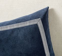 Brandon Maxwell Sullivan Velvet Lumbar Pillow Cover