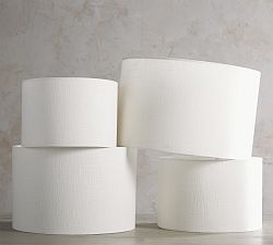 Gallery Textured Linen Straight-Sided Lamp Shade (13"-19'')