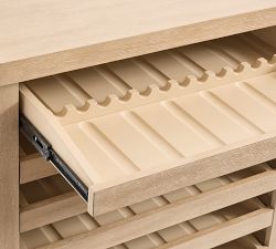 Modern Farmhouse Hutch with Wine Storage (34")