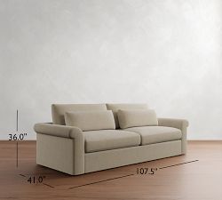 Westwood Roll Arm Deep Seat Sofa (71"&ndash;131")