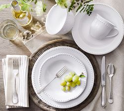 Emma Beaded Stoneware Dinner Plates