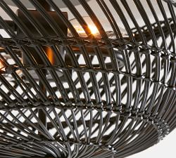 Flora Wicker Indoor/Outdoor Flush Mount (17'')