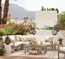 Indio Eucalyptus Rectangular Outdoor Coffee Table (43")