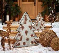 Lit Twinkle Rattan Deer