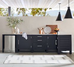 Malibu Metal Outdoor Kitchen 3-Drawer Cabinet (28")