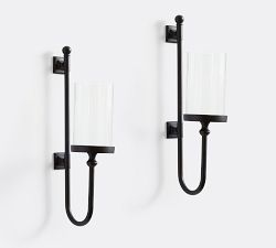 Parker Recycled Glass &amp; Bronze Wall Mount Candle Holder