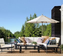 Indio Metal Rectangular Outdoor Coffee Table (43")