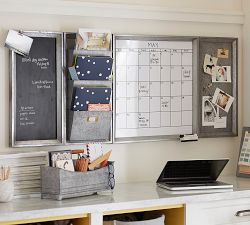 Galvanized System White Board Calendar