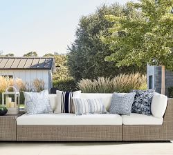 Adelaide Textured Lumbar Outdoor Pillow