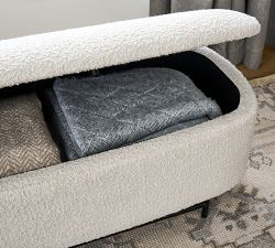 Melrose Upholstered Storage Bench (57")