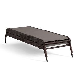 Torrey Wicker Stackable Outdoor Single Chaise Lounge, Set of 2