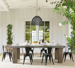 Flora Wicker Round Indoor/Outdoor Pendant (19"-22")