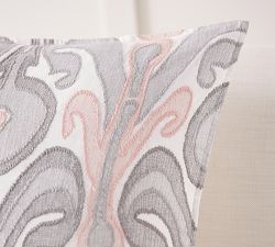 Kenmare Ikat Embroidered Pillow Cover