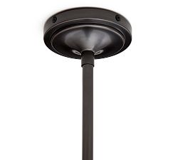 Industrial Ribbed Glass Pole Pendant (8"-12")