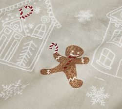Gingerbread Village Percale Sheet Set