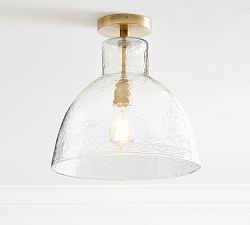 Bridget Recycled Glass Flush Mount (14'')