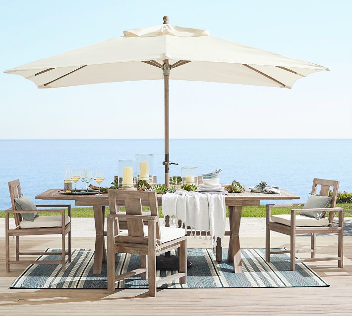 is pottery barn patio umbrella easy to open Cabana 9 ft. Table with tilt and crank features Assembly VIEW UMBRELLA CANOPY REPLACEMENT ASSEMBLY INSTRUCTIONS High ContrastCrisp white and charcoal.