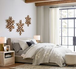 Driftwood Snowflake Wall Art - Set of 3