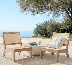 Harbor Textured Striped Outdoor Pillow