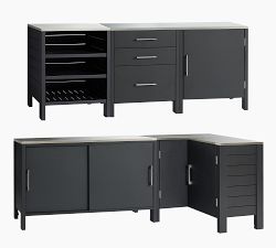 Malibu Metal Ultimate 5-Piece Outdoor Kitchen Set (130")