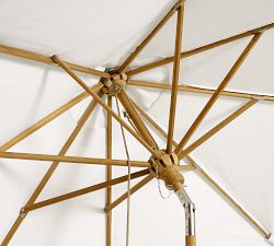 Round Teak Umbrella (9')