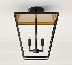 Prescott Metal Indoor/Outdoor Flush Mount (14'')