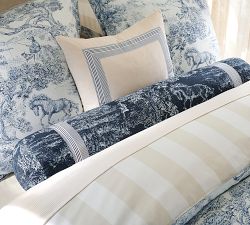 Brandon Maxwell Groveland Toile Reversible Duvet Cover
