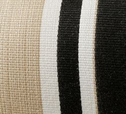Sunbrella® Ziva Striped Outdoor Lumbar Pillow