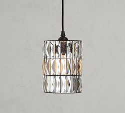 Adeline Crystal Cord Pendant (7")