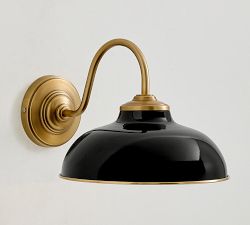 Kitt Metal Round Indoor/Outdoor Sconce (9")