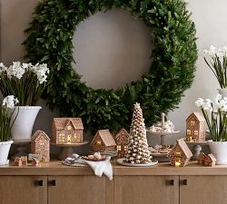 Handcrafted Gingerbread Village Houses | Pottery Barn