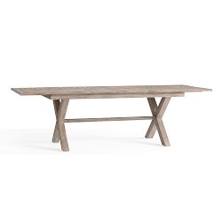 Indio Eucalyptus X-Base Extendable Dining Table + Chair Dining Set