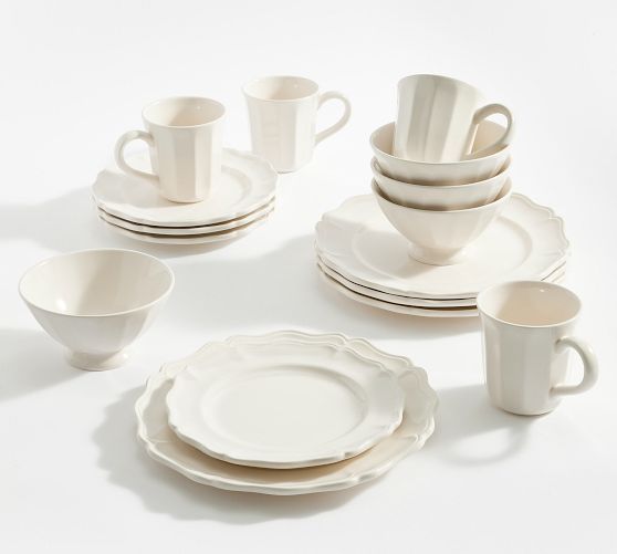 Heirloom Stoneware 16-Piece Dinnerware Set by Pottery Barn