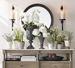 Parker Recycled Glass &amp; Bronze Wall Mount Candle Holder