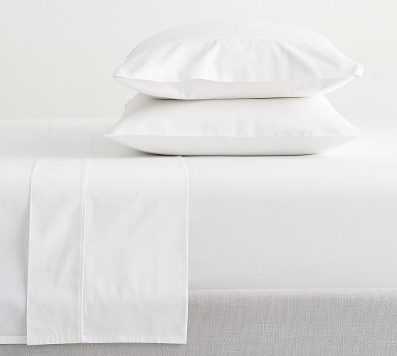 400-Thread-Count Organic Percale Sheet Set by Pottery Barn