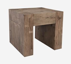 Raymond Square Reclaimed Wood End Table (24")