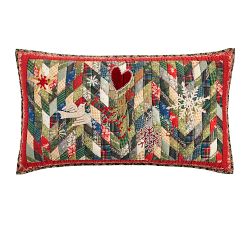 Winter Wreath Quilted Sham