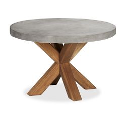 Get the Look: Abbott Concrete &amp; Acacia Outdoor Dining Table + Huntington Chair